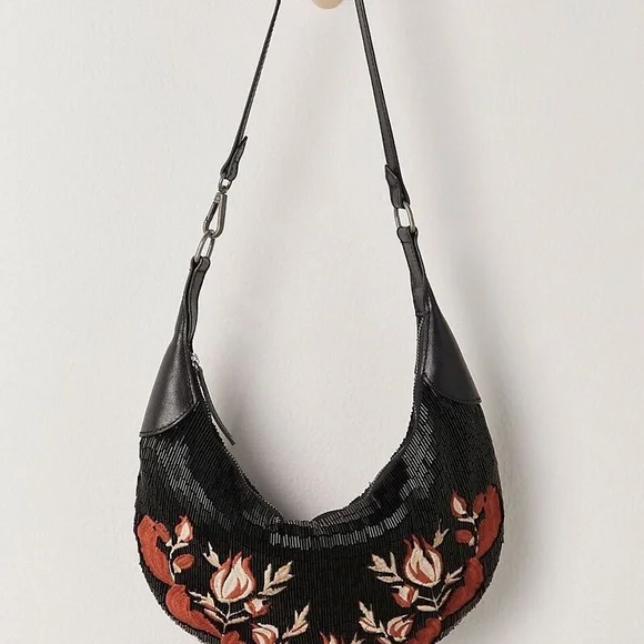 SOLD ✨NWT Free people Bugle bead bag - Picture 1 of 5